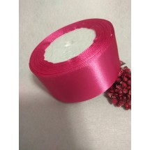Ленты атласные однотонные 4 см цв. т.-розовый